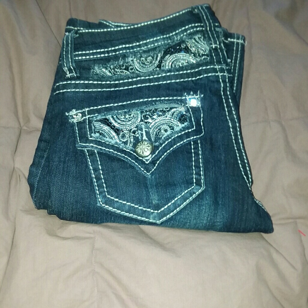 ZCO sparkly rhinestone jeans
